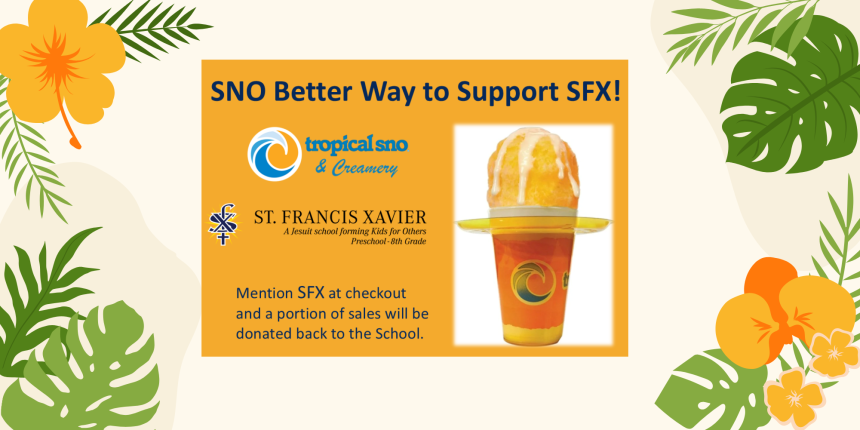 Tropical Sno Fundraiser